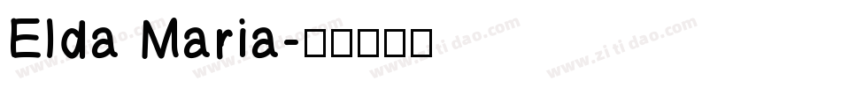 Elda Maria字体转换